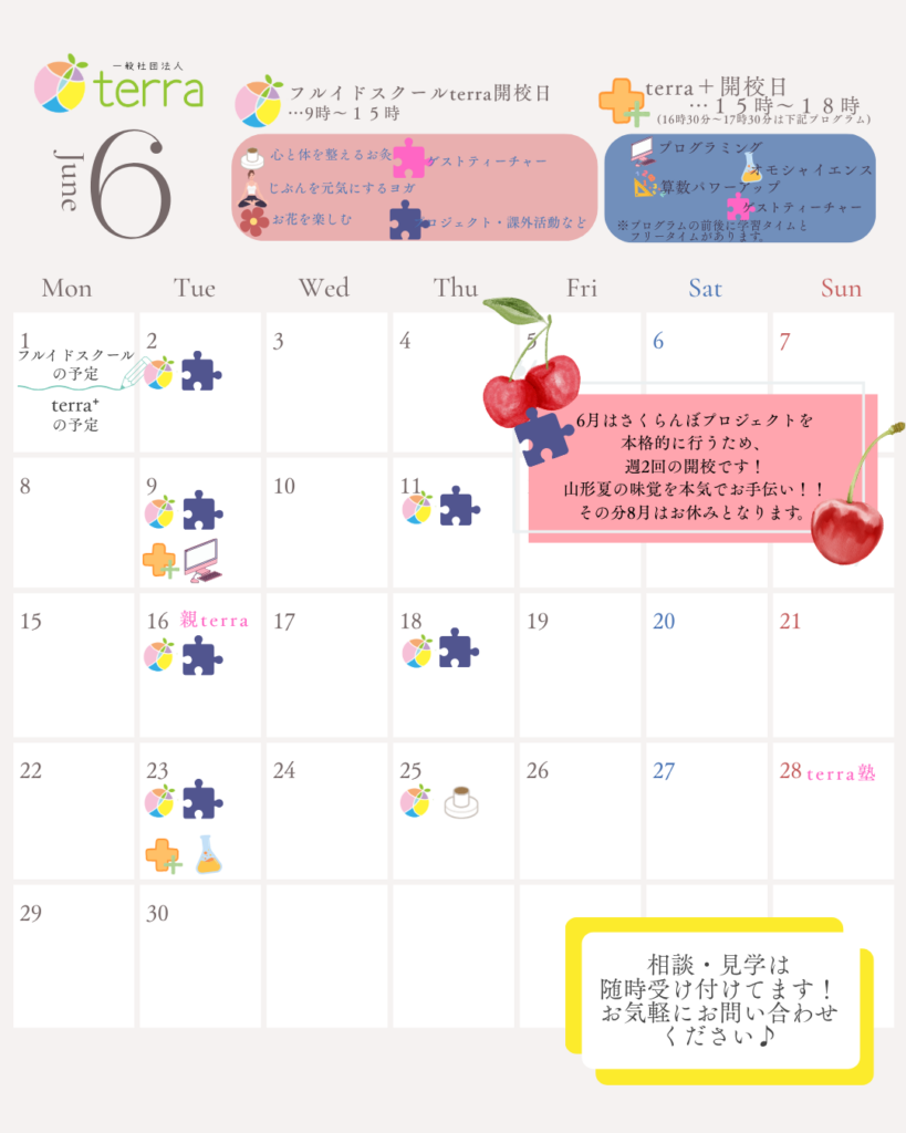 6月の予定